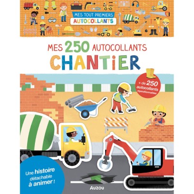 Mes tout premiers autocollants - 250 autocollants - Chantier - Activités et loisirs créatifs - Auzou