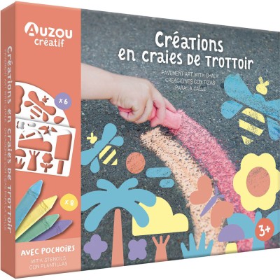 Créations en craies de trottoir - Activités et loisirs créatifs - Auzou