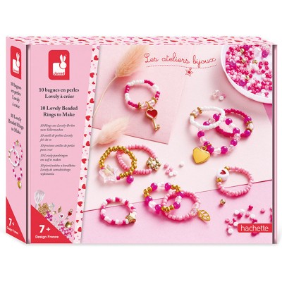 10 Bagues En Perles Lovely Créer : Collection "Les Ateliers Bijoux" & Perles - Janod
