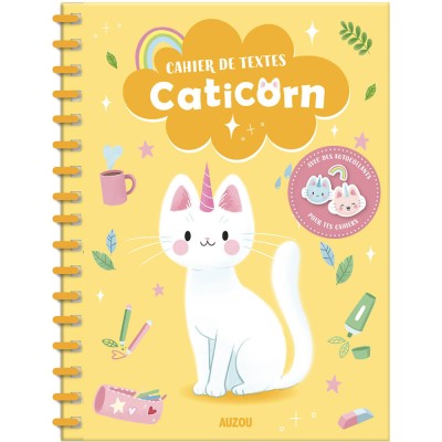 Cahier de textes - Caticorn - Activités et loisirs créatifs - Auzou