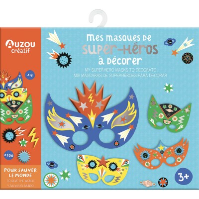 Ma pochette d'artiste - Mes masques de super-héros - Activités et loisirs créatifs - Auzou
