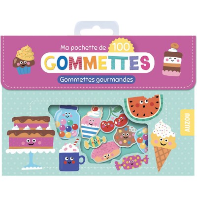Ma pochette de 100 gommettes - Gommettes gourmandes - Activités et loisirs créatifs - Auzou