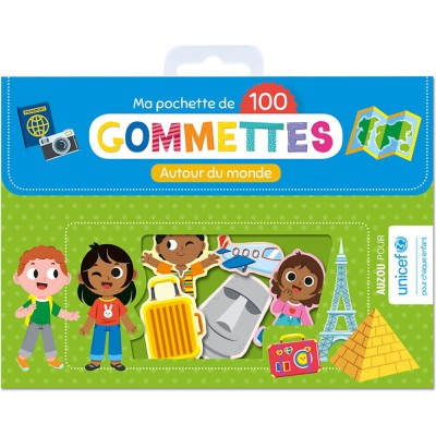 Ma pochette de 100 gommettes - Autour du monde - Activités et loisirs créatifs - Auzou