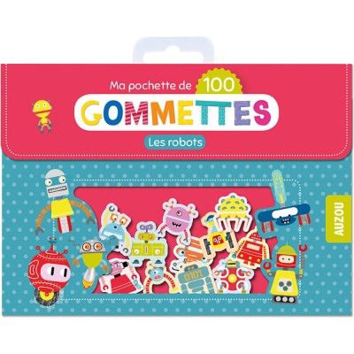 Ma pochette de 100 gommettes - Les robots - Activités et loisirs créatifs - Auzou