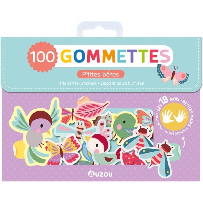 Ma pochette de 100 gommettes - Les p'tites bêtes - Activités et loisirs créatifs - Auzou