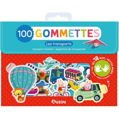 Ma pochette de 100 gommettes - Transports - Activités et loisirs créatifs - Auzou