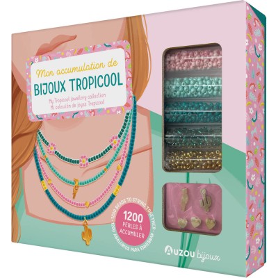 Mes jolis bijoux - Mon accumulation de bijoux tropicool - Activités et loisirs créatifs - Auzou