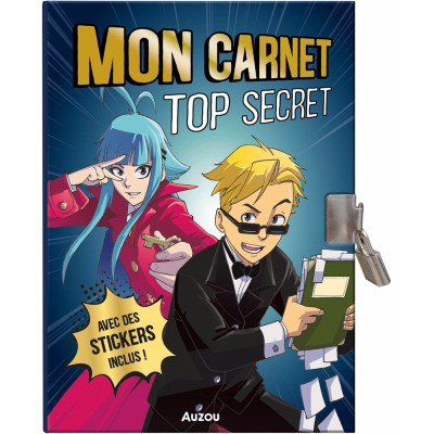Ma papeterie créative - Mon carnet top secret - Manga - Activités et loisirs créatifs - Auzou