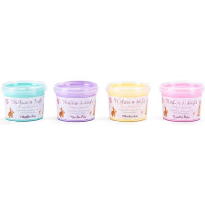 Peinture au doigt - Pastel 4x100g - Les Rosalies - Coloriage & Peinture - Moulin Roty