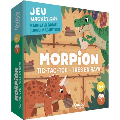 Jeu magnétique - Morpion - Activités et loisirs créatifs - Auzou