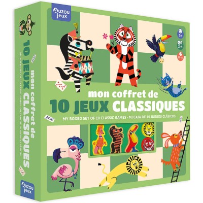Mon coffret de 10 jeux classiques - Auzou