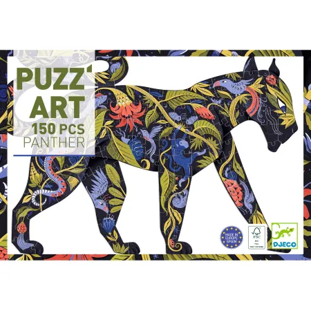 Puzzle forme 150 pièces : puzz'art : panther - Djeco
