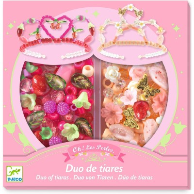 Coffret Oh ! Les Perles Duo de tiares Rose - Djeco