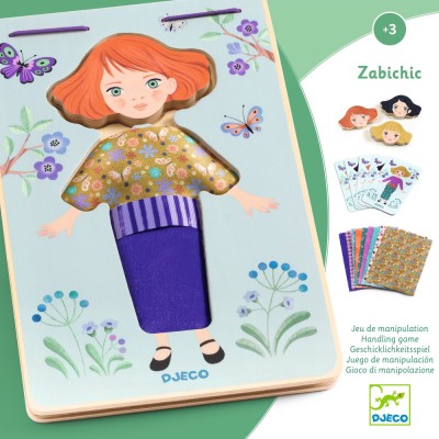 Jeux educatifs bois - premiers apprentissages : zabichic - djeco