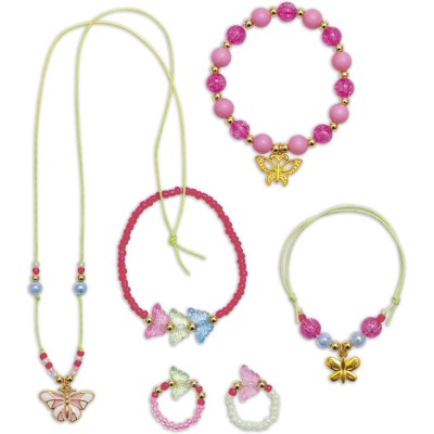 Kit Créatif - 6 Bijoux Jolis Papillons Magic Fairies : Collection "Les Ateliers Bijoux" & Perles - Janod