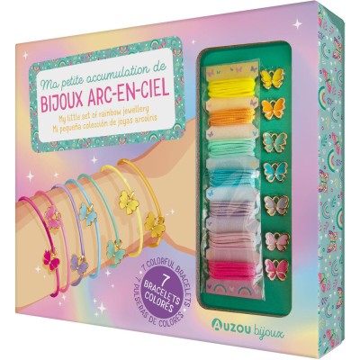 Mes jolis bijoux - Ma petite accumulation de bijoux arc-ciel - Activités et loisirs créatifs - Auzou