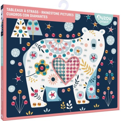 Ma pochette d'artiste - Mes tableaux scintillants à strass - Activités et loisirs créatifs - Auzou