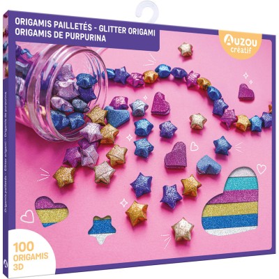 Ma pochette d'artiste - Origamis pailletés - Activités et loisirs créatifs - Auzou