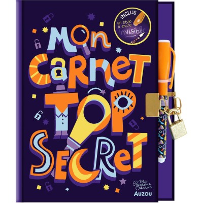 Ma papeterie créative - Mon carnet top secret - Activités et loisirs créatifs - Auzou