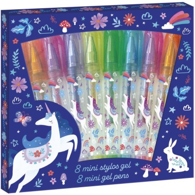 Mini stylos gel pailletés Dreamland x8 : Tampons & Papeterie - Janod