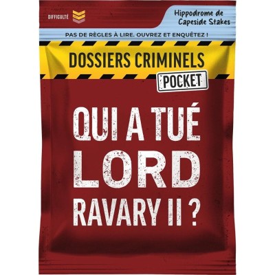 Qui Tué Lord Ravary Ii ? - Dossiers Criminels Pocket - Jeu d'Enquête