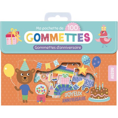 Ma pochette de 100 gommettes d'anniversaire - Activités et loisirs créatifs - Auzou