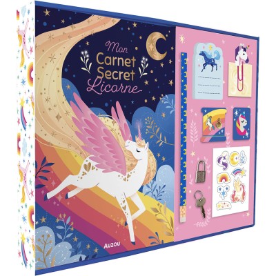 Ma papeterie créative - Mon coffret secret licornes - Activités et loisirs créatifs - Auzou