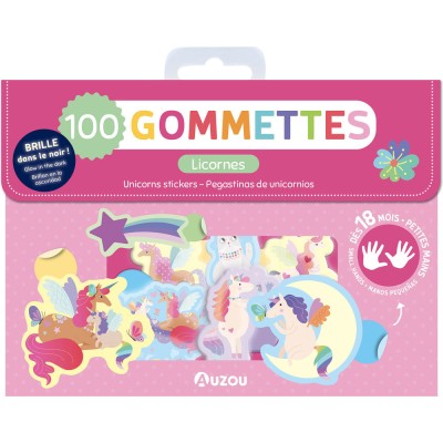 Ma pochette de 100 gommettes - Licornes - Activités et loisirs créatifs - Auzou