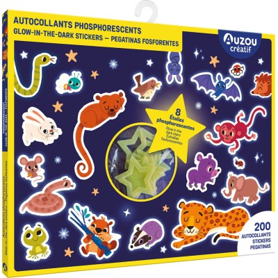 Ma pochette d'artiste - Autocollants phosphorescents - Activités et loisirs créatifs - Auzou