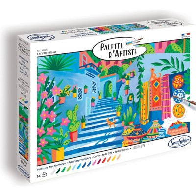 Palette d'artiste - La ville bleue - Un jeu SentoSphère - Sentosphere