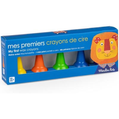 5 crayons de cire Les Popipop - Moulin Roty