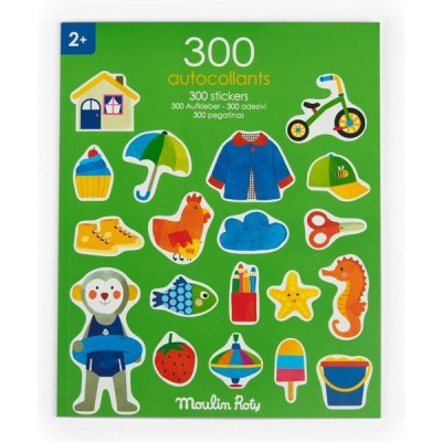 Cahier de 300 stickers Les Popipop - Loisirs créatifs - Moulin Roty
