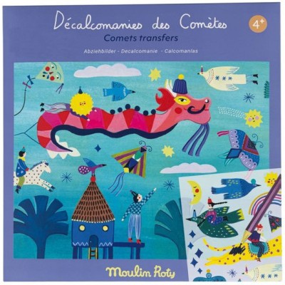 Décalcomanies Les Comètes Filantes - Activité enfant - Moulin Roty