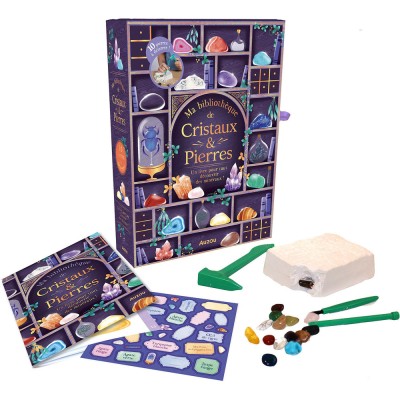 Ma bibliothèque de cristaux et pierres ! - Activités et loisirs créatifs - Auzou