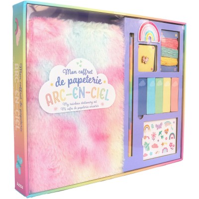 Ma papeterie créative - Mon coffret papeterie arc-ciel - Activités et loisirs créatifs - Auzou