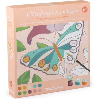 Peintures au numéro Les Rosalies - Activité créative - Moulin Roty