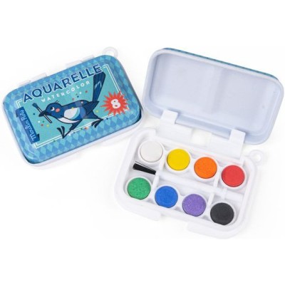 Mini palette aquarelle bleue - Papeterie enfant - Moulin Roty
