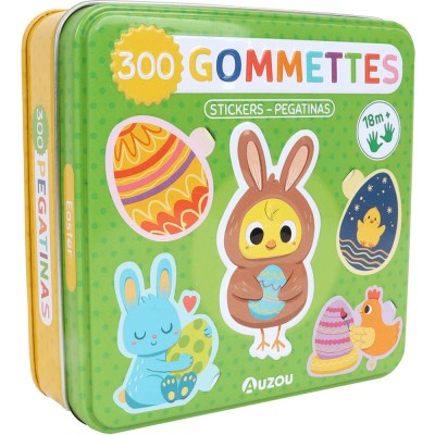 Boîte métal - 300 gommettes pâques - Activités et loisirs créatifs - Auzou