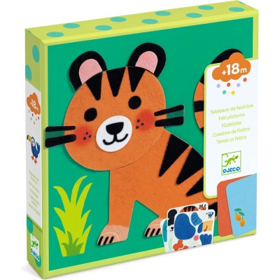 Tableaux de feutrine Animaux tout doux - Djeco - Activité dès 18 mois