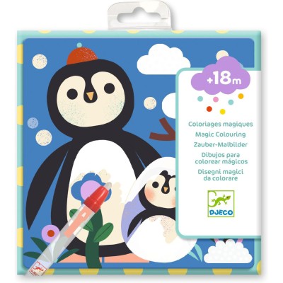 Coloriages magiques : coucou caché maman-bébé du monde - djeco