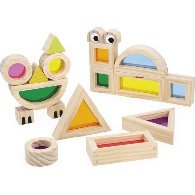 Jeu Sensoriel - Blocs Translucides : Jeux de construction - Janod