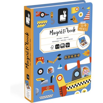Magnéti'book bolides, 50 magnets : Jeux éducatifs magnétiques - Janod