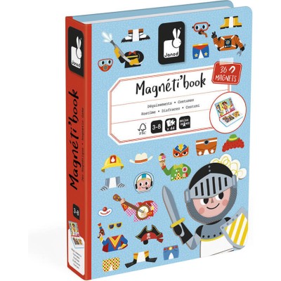 Magnéti'book déguisements garçon, 36 magnets : Jeux éducatifs magnétiques - Janod