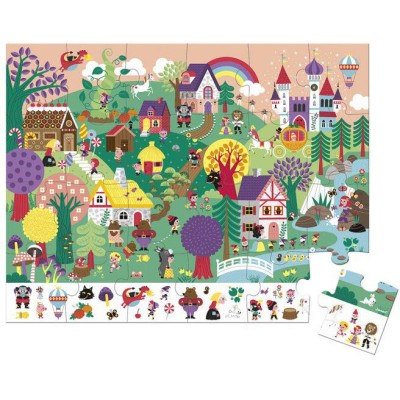 Puzzle d'observation Les Contes 24 pièces : Puzzles 20 à 49 pièces - Janod