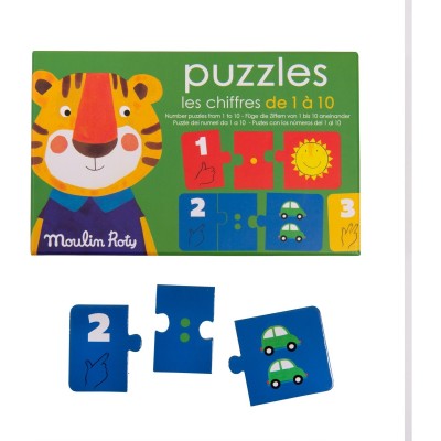 Puzzles Les chiffres Les Popipop - Puzzle éducatif - Moulin Roty
