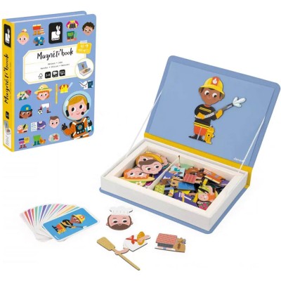 Magnéti'book - Jeu magnétique Métiers enfant dès 3 ans - Janod