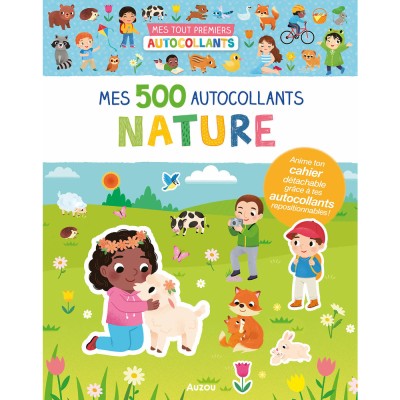 Mes tout premiers autocollants - Mes 500 autocollants nature - Activités et loisirs créatifs - Auzou