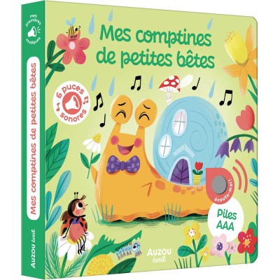 Mes premiers sonores - Mes comptines de petites bêtes - Livres enfants - Auzou