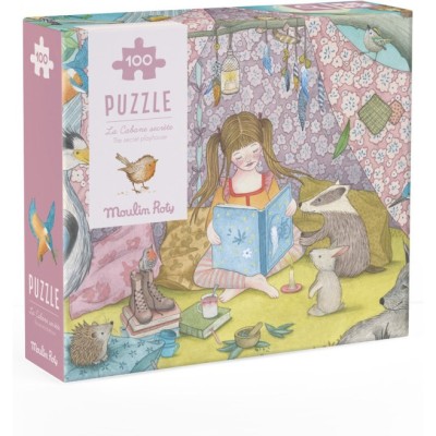 Puzzle 100 pièces la cabane secrète Les Rosalies - Moulin Roty