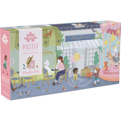 Puzzle 350 pièces 10 rue des lilas Les Parisiennes - Moulin Roty